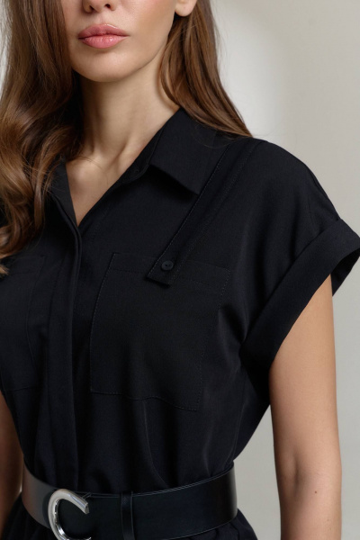 Платье DILIA 0812 черный - фото 3