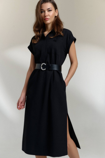 Платье DILIA 0812 черный - фото 2