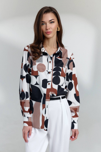 Блуза DILIA 0813 мультидизайн1 - фото 4