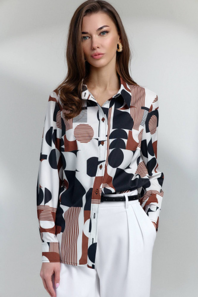 Блуза DILIA 0813 мультидизайн1 - фото 2