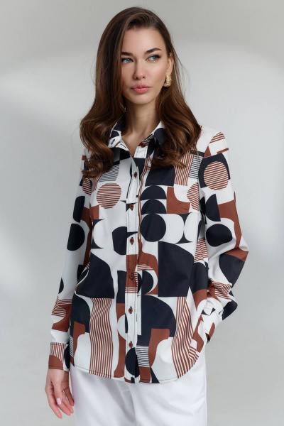 Блуза DILIA 0813 мультидизайн1 - фото 1