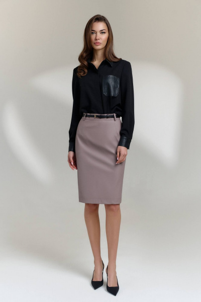 Юбка DILIA 0818 бежевый - фото 1