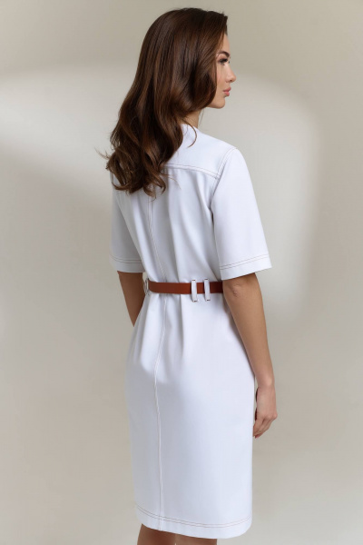 Платье DILIA 0822 белый - фото 3