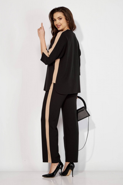 Блуза, брюки Karina deLux M-1207 черный/бежевый - фото 7