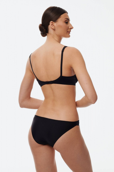 Черный кружевной бюстгальтер с каркасами для повседневности Леди Леда 251-280 - фото 5