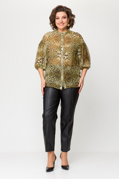 Блуза ANASTASIA MAK 1114 желтый_мультиколор - фото 10