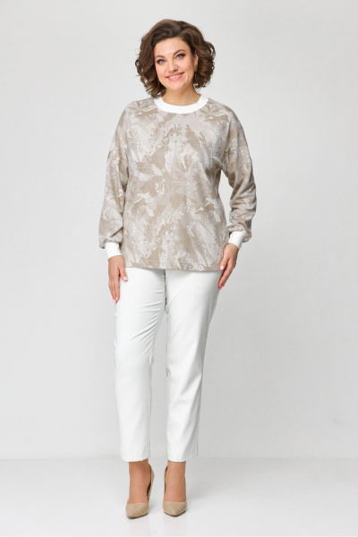 Джемпер ANASTASIA MAK 1169 светло-бежевый - фото 7