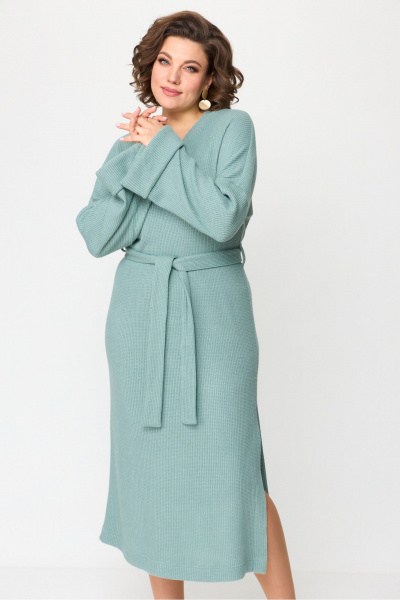Платье ANASTASIA MAK 1168 мятный - фото 8