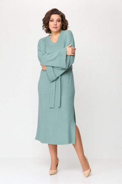 Платье ANASTASIA MAK 1168 мятный - фото 4