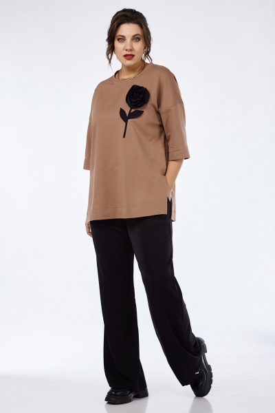 Демисезонный женский джемпер из трикотажа с аппликацией Jurimex 3059 - фото 2