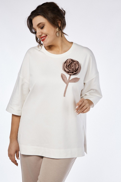 Джемпер из трикотажа с объемной аппликацией, на каждый день Jurimex 3059-2 - фото 4