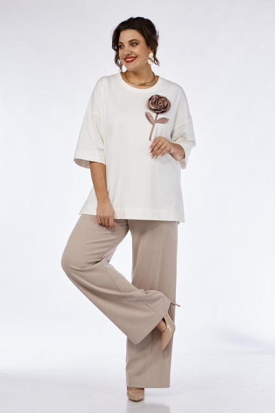 Джемпер из трикотажа с объемной аппликацией, на каждый день Jurimex 3059-2 - фото 3