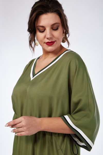 Платье свободного силуэта из текстиля, с кулисами и карманами Jurimex 3061 - фото 3