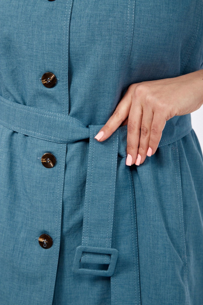 Комплект брюки, жилет и джемпер, на каждый день Jurimex 3068 голубой - фото 6