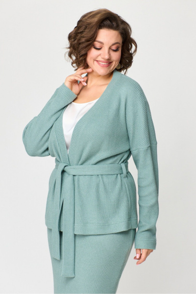 Кардиган, юбка ANASTASIA MAK 1167 мятный - фото 3