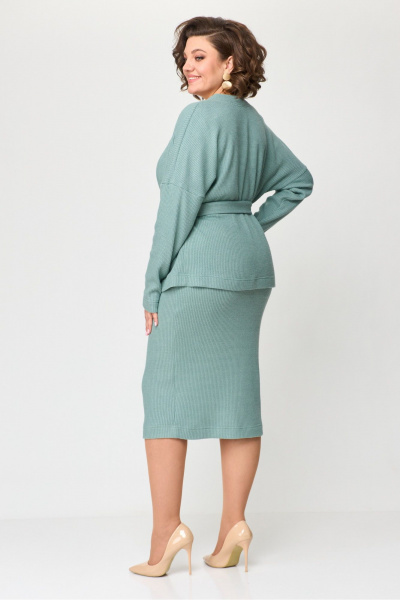 Кардиган, юбка ANASTASIA MAK 1167 мятный - фото 5