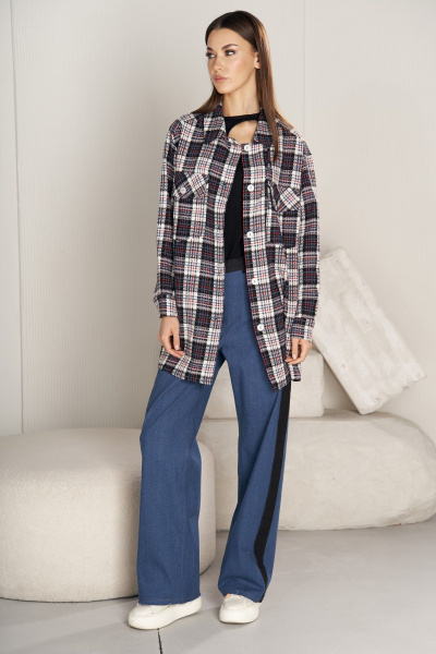 Модельная мужская рубашка мультиколор из текстиля Fantazia Mod 4751 - фото 1