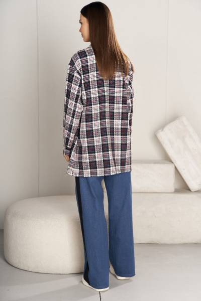 Модельная мужская рубашка мультиколор из текстиля Fantazia Mod 4751 - фото 3