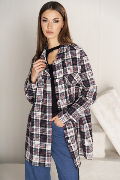 Модельная мужская рубашка мультиколор из текстиля Fantazia Mod 4751 - фото 2