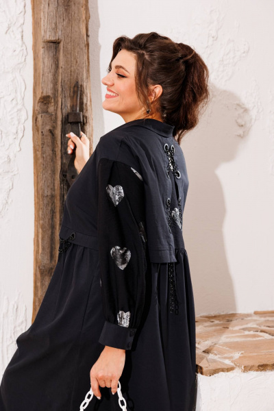 Платье Romanovich Style 1-2615 черный - фото 6