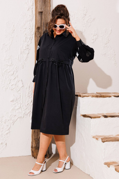 Платье Romanovich Style 1-2615 черный - фото 3