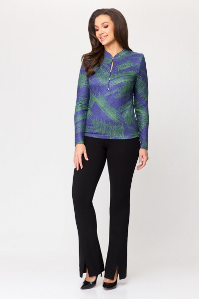 Блуза DaLi 4068.1 голубая - фото 4