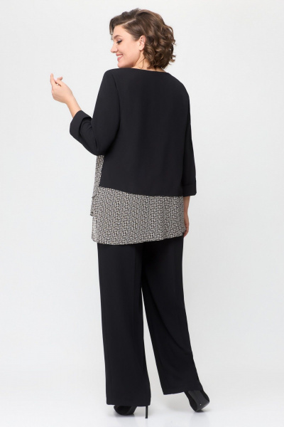 Блуза и брюки из текстиля для повседневного образа DaLi 4572 беж - фото 3