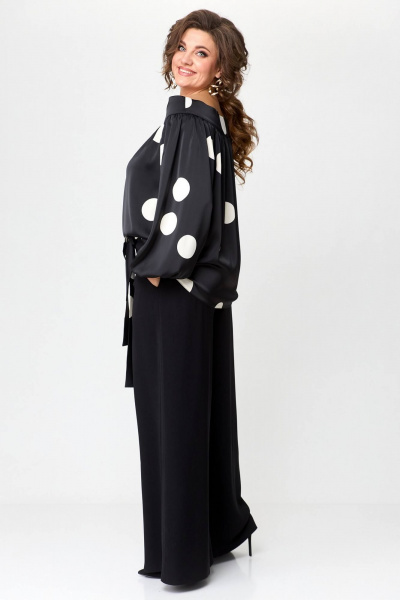 Блуза, брюки Koketka i K 1118 черный - фото 7