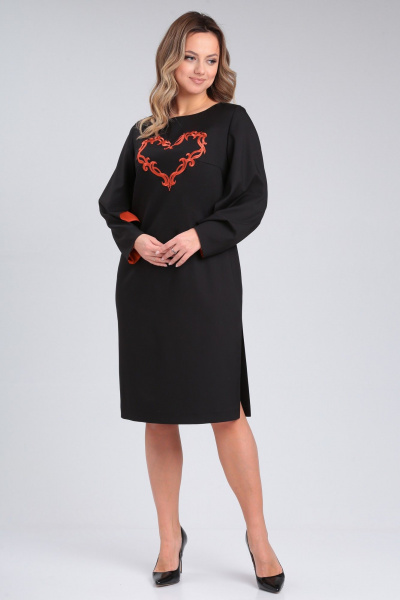 Элегантное платье классического фасона из текстильной ткани Angelina & Сo 949 - фото 9