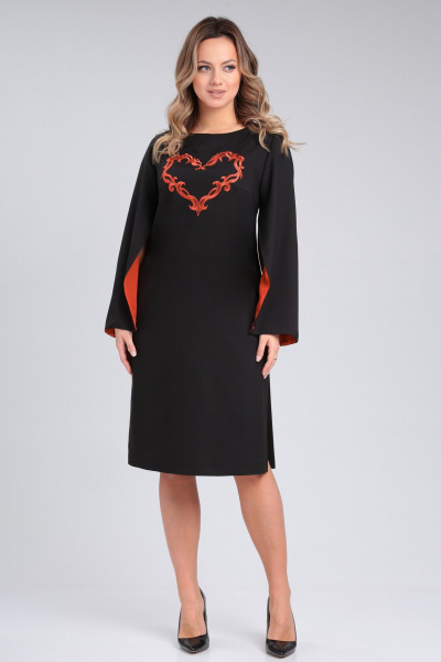 Элегантное платье классического фасона из текстильной ткани Angelina & Сo 949 - фото 7