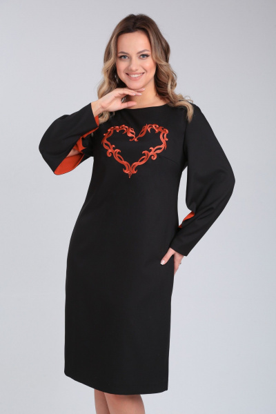 Элегантное платье классического фасона из текстильной ткани Angelina & Сo 949 - фото 1