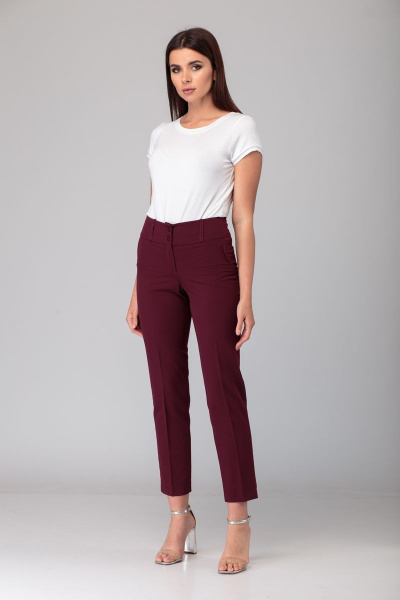 Майка белая базовая из трикотажа с круглым вырезом Anelli 504 белый_однотон - фото 1