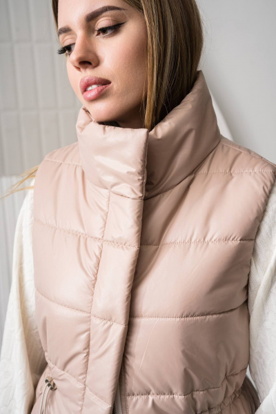 Жилет из плащевой ткани с кулиской и прорезными карманами GlasiO 16028-2 - фото 4