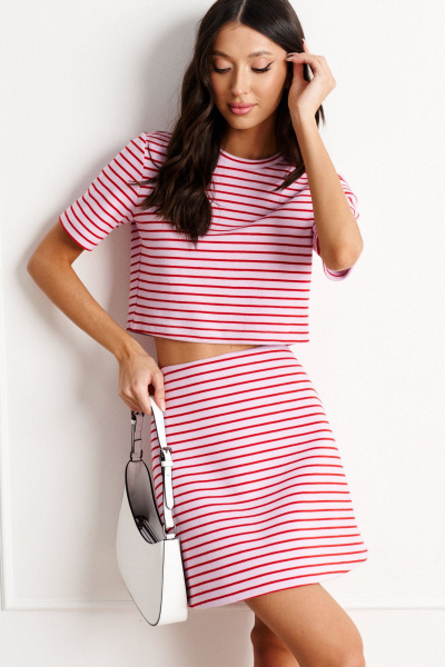 Юбка полуприлегающего силуэта из трикотажа с молнией ANNETE A1172 - фото 2