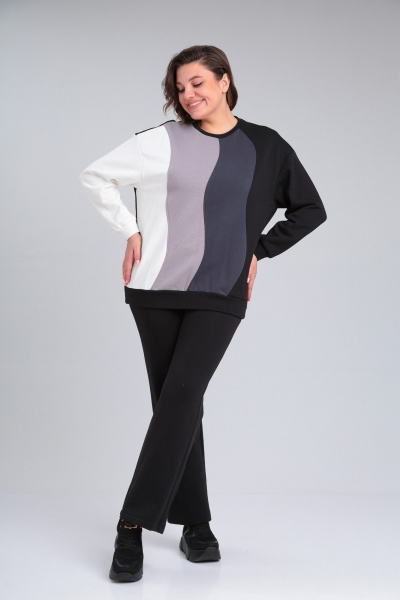 Брюки-кюлоты с поясом и кокеткой на задней половинке Диомант 1929 - фото 2