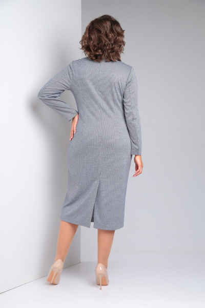 Платье-миди с нагрудными вытачками и воротником стойка Диомант 1912 - фото 10