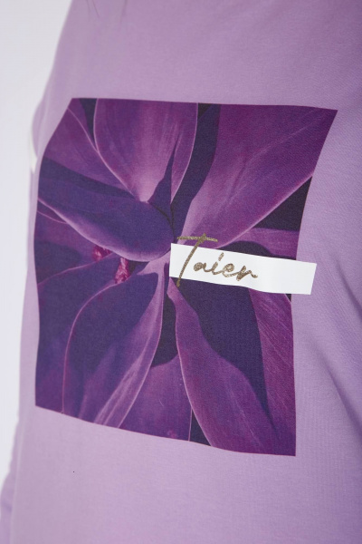 Демисезонный 3-предметный спортивный комплект: жилет, свитшот, брюки TAiER 1257 лаванда - фото 11