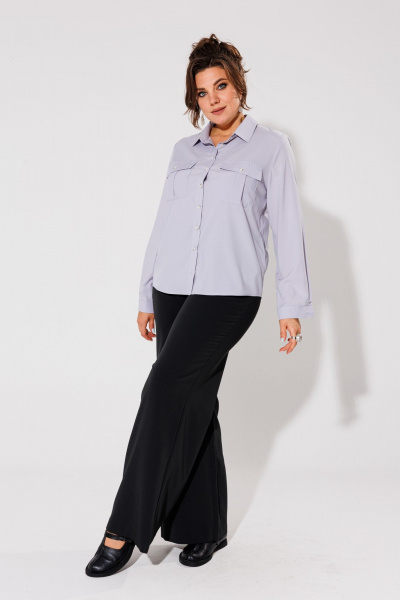 Длинное платье макси из плотного кошкорсе Anelli 1400 черный - фото 5