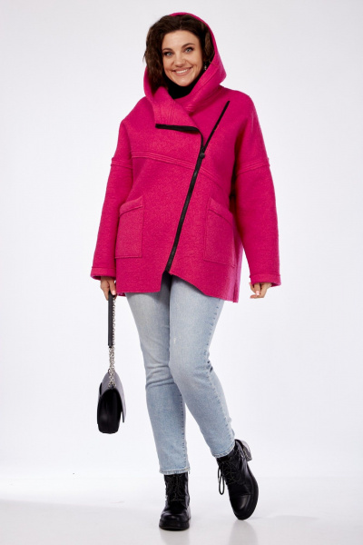 Полупальто Michel chic 360 фуксия - фото 5