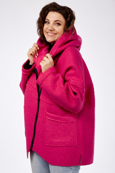 Полупальто Michel chic 360 фуксия - фото 3