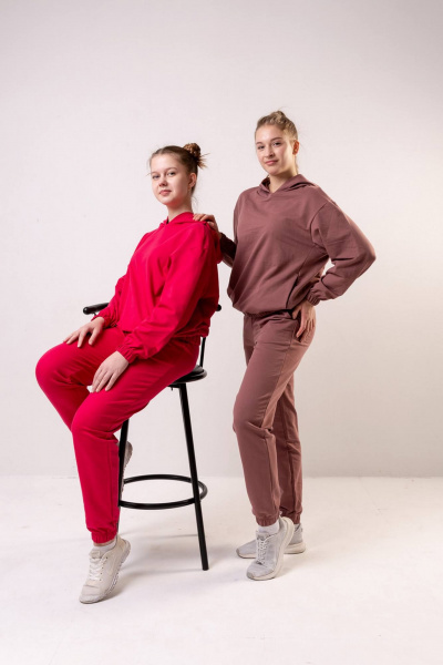 Брюки, джемпер Бобруйсктрикотаж 23729 кофе - фото 2