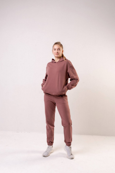 Брюки, джемпер Бобруйсктрикотаж 23729 кофе - фото 1