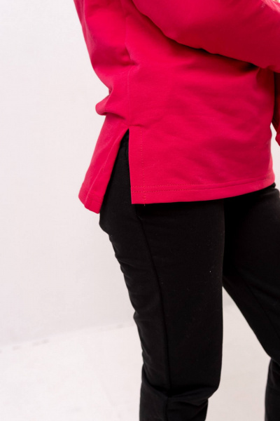 Брюки, джемпер Бобруйсктрикотаж 13500 ягода/черный - фото 5