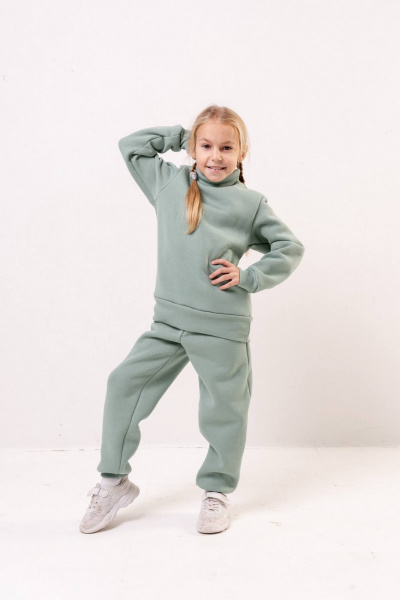 Брюки, джемпер Бобруйсктрикотаж 13502 полынь - фото 1