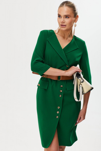 Платье Твой имидж 1758 зеленый - фото 5