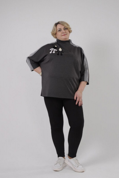 Туника Tammi 3Т74-23/2 темно-серый - фото 5