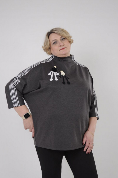 Туника Tammi 3Т74-23/2 темно-серый - фото 1