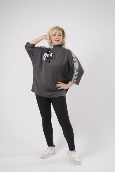 Туника Tammi 3Т74-23/2 темно-серый - фото 3