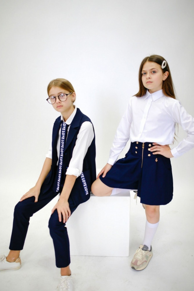 Юбка Tammi 1Ш32-23/1 синий - фото 3