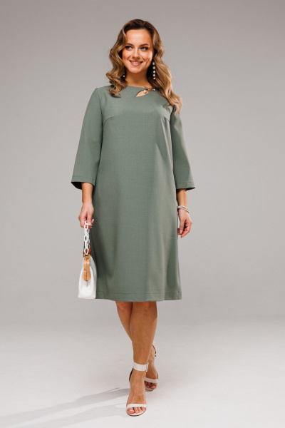 Платье VI ORO VR-1097 оливка - фото 11